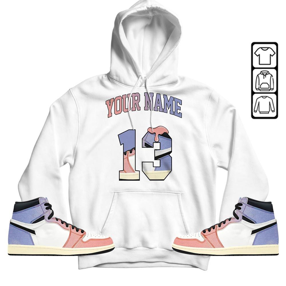 Number 13 Sneaker Shirt Match Retro Skyline 1s, Jordan 1 High OG Skyline MKO T-Shirt