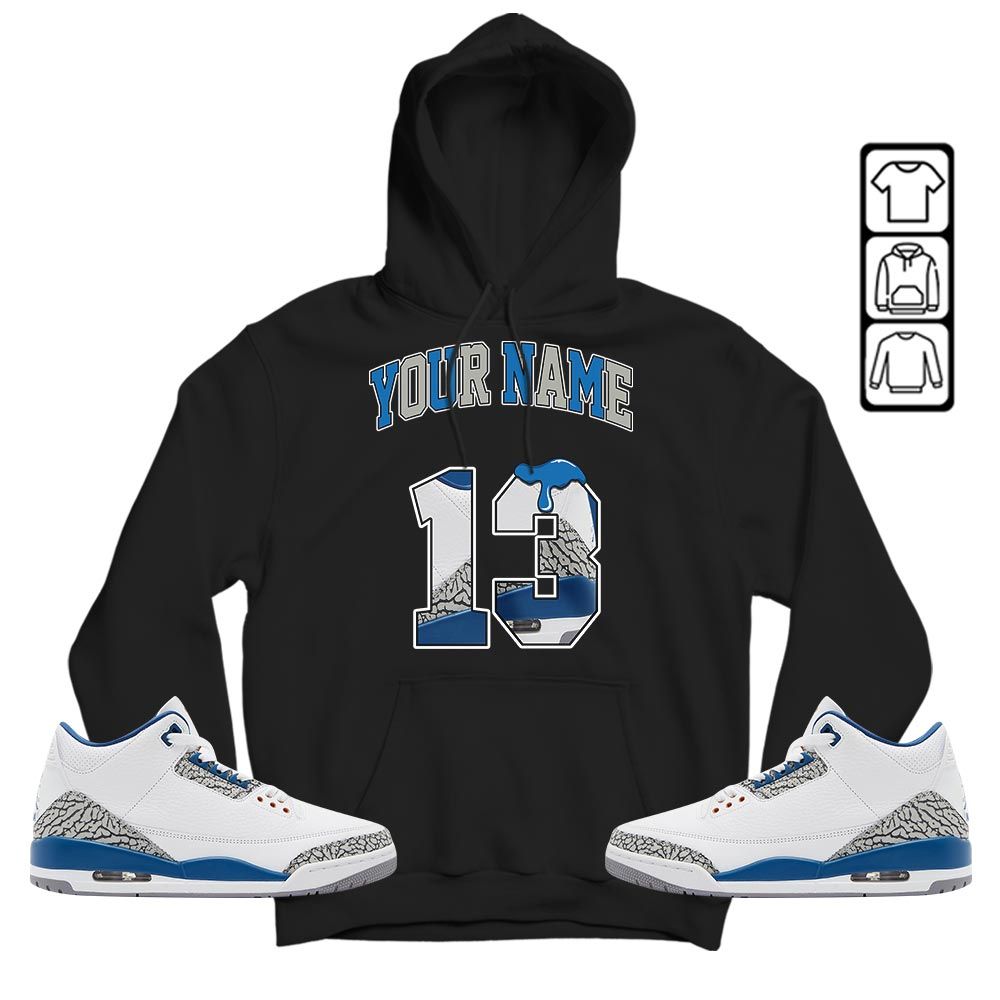 Number 13 Sneaker Shirt Match Wizards 3s, Jordan Retro 3 Wizards MKO T-Shirt Number 13 Sneaker Shirt Match Wizards 3s, Jordan Retro 3 Wizards MKO T-Shirt