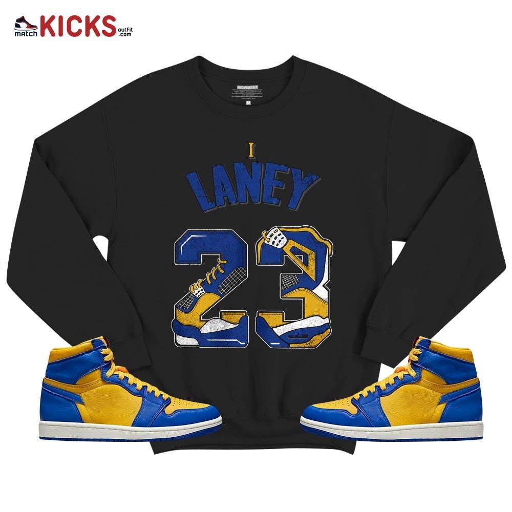 Number 23 Dirty Sneaker Shirt Match 2023 Laney 1s, Jordan 1 Retro High Laney MKO T-Shirt Number 23 Dirty Sneaker Shirt Match 2023 Laney 1s, Jordan 1 Retro High Laney MKO T-Shirt