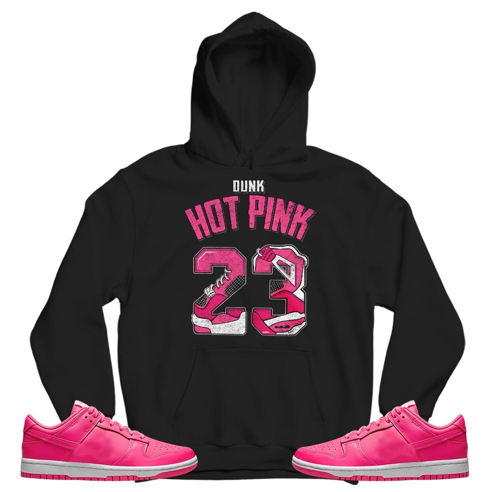 Number 23 Dirty Sneaker Shirt Match Dunk Low Hyper Pink, Dunk Low Hot Pink MKO T-Shirt