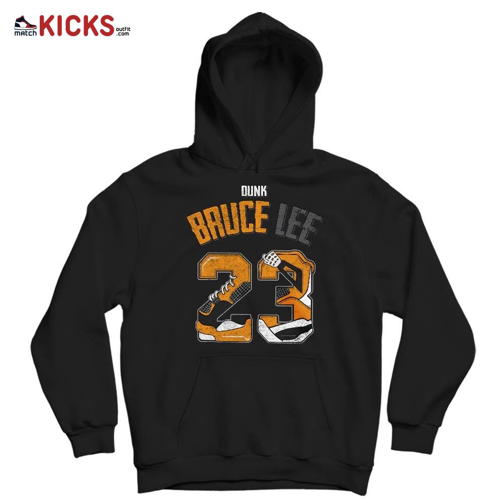 Number 23 Dirty Sneaker Shirt Match Dunk Reverse Goldenrod, Dunk High Bruce Lee MKO T-Shirt Number 23 Dirty Sneaker Shirt Match Dunk Reverse Goldenrod, Dunk High Bruce Lee MKO T-Shirt