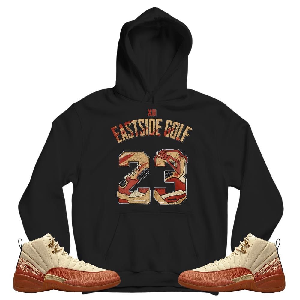 Number 23 Dirty Sneaker Shirt Match Eastside Golf 12s, Jordan 12 Retro Eastside Golf MKO T-Shirt