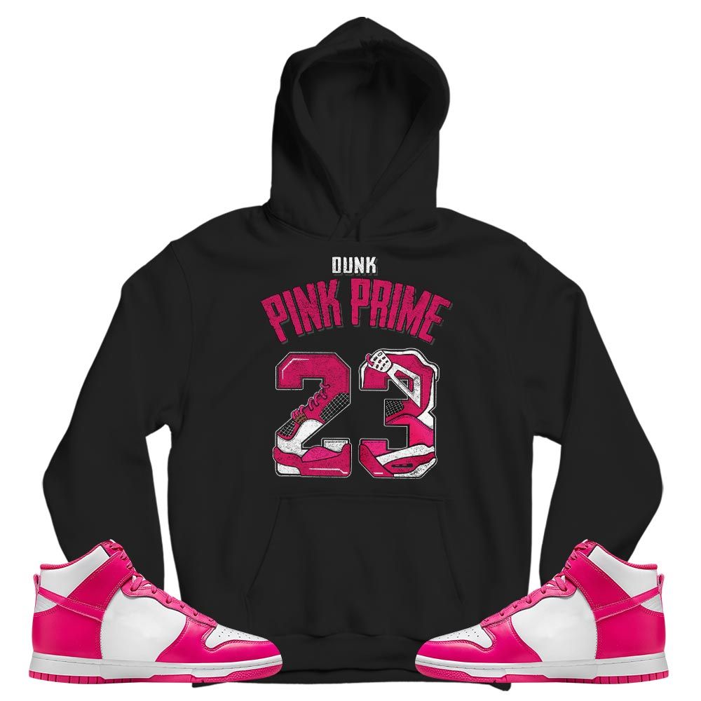 Number 23 Dirty Sneaker Shirt Match Pink Prime Dunk, Dunk High Pink Prime MKO T-Shirt