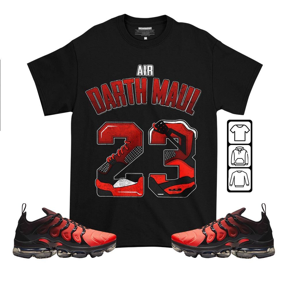 Number 23 Dirty Sneaker Shirt Match Vapormax Plus Red Black, Air VaporMax Plus Darth Maul MKO T-Shirt Number 23 Dirty Sneaker Shirt Match Vapormax Plus Red Black, Air VaporMax Plus Darth Maul MKO T-Shirt
