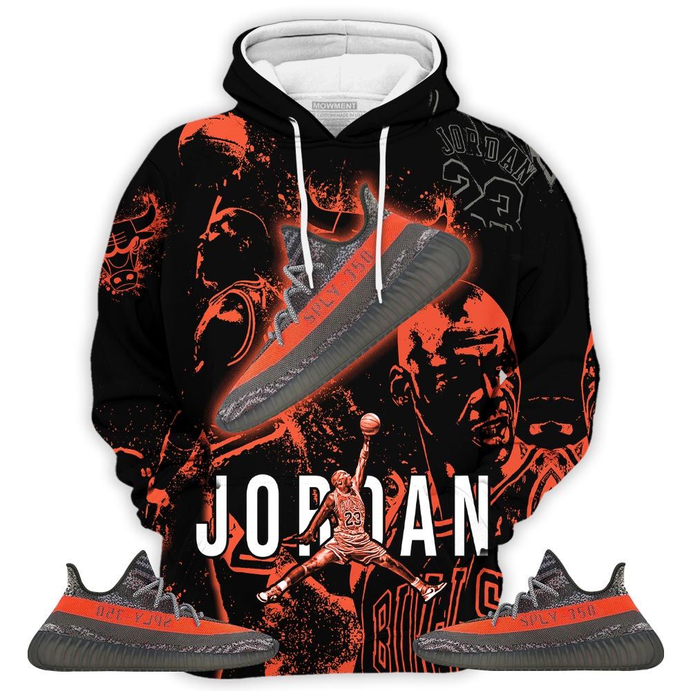 Number 23 Drip Shoes Kicks Goat Sneaker Shirt Match Boots 350 V2 Dark Beluga, Yeezy 350 V2 Carbon Beluga Hoodie Sweatshirt Tee All Over Print MKO Shirt