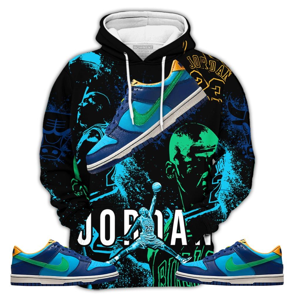 Number 23 Drip Shoes Kicks Goat Sneaker Shirt Match Dunk Low Gs Kyrie, Dunk Low Gs Electric Algae Hoodie Sweatshirt Tee All Over Print MKO Shirt