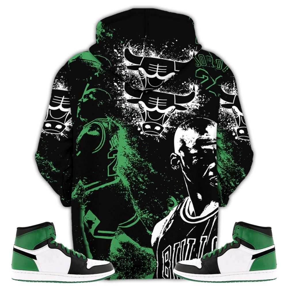 Number 23 Drip Shoes Kicks Goat Sneaker Shirt Match Og Celtics 1S, Jordan 1 High Og Celtics Hoodie Sweatshirt Tee All Over Print MKO Shirt