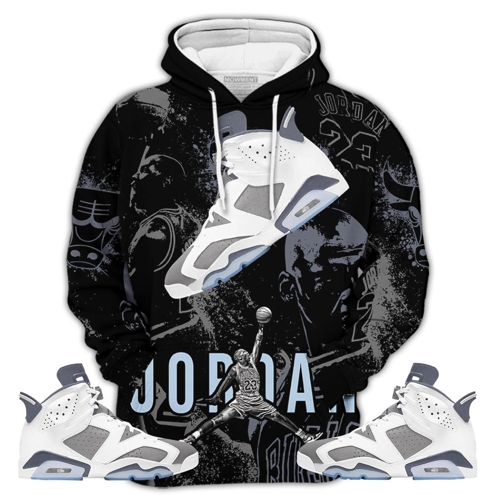 Number 23 Drip Shoes Kicks Goat Sneaker Shirt Match Retro Cool Grey 6S, Jordan 6 Cool Grey Hoodie Sweatshirt Tee All Over Print MKO Shirt