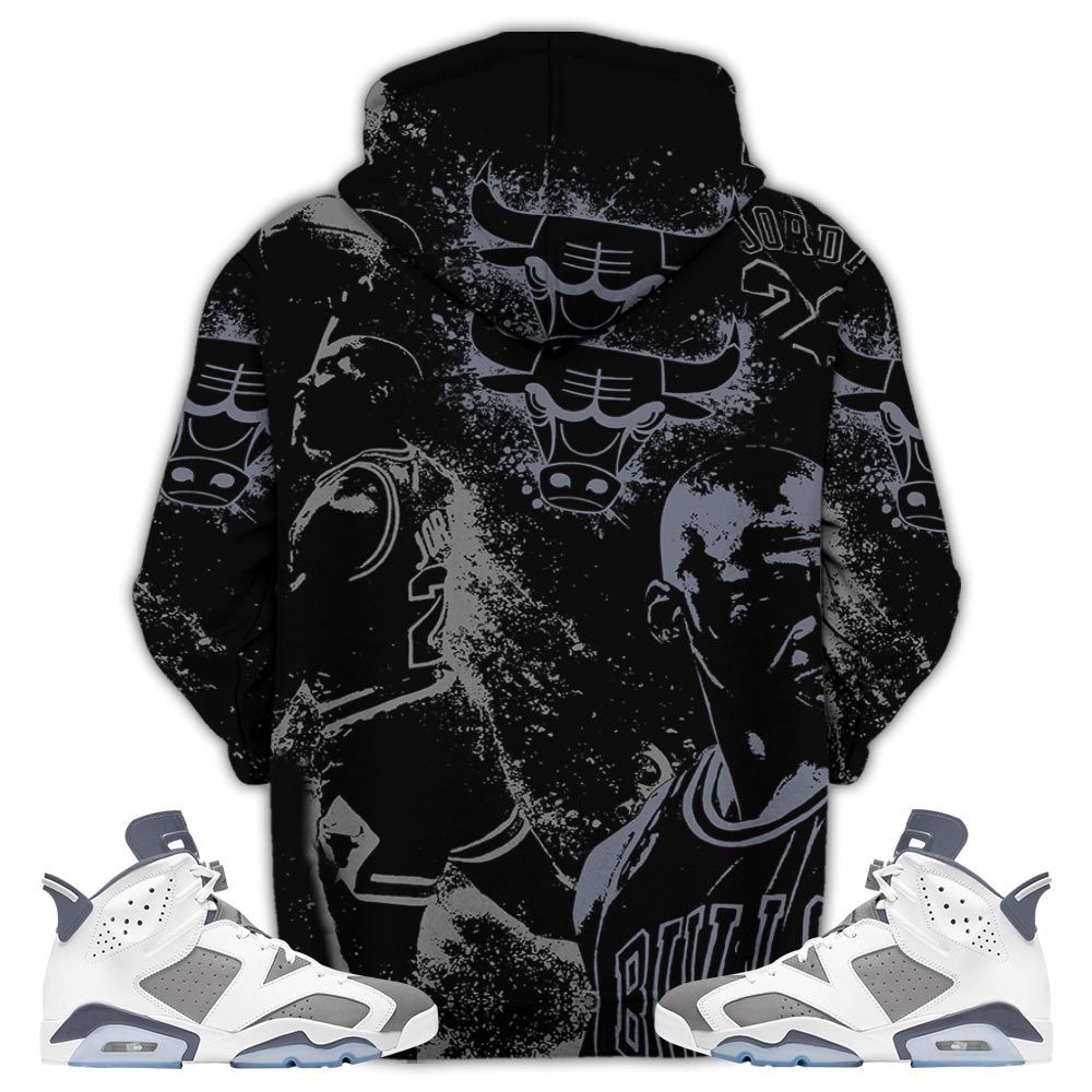 Number 23 Drip Shoes Kicks Goat Sneaker Shirt Match Retro Cool Grey 6S, Jordan 6 Cool Grey Hoodie Sweatshirt Tee All Over Print MKO Shirt