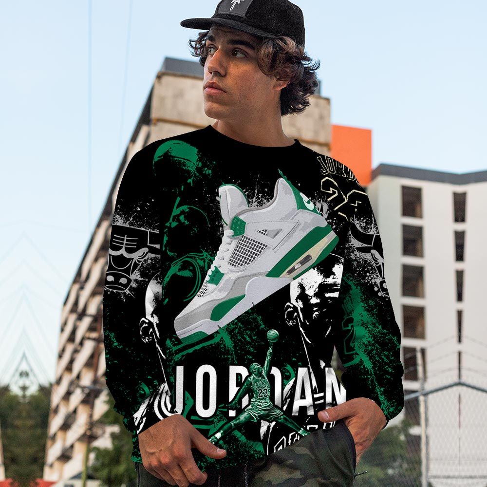 Number 23 Drip Shoes Kicks Goat Sneaker Shirt Match Retro Pine Green 4S, Jordan 4 Pine Green Hoodie Sweatshirt Tee All Over Print MKO Shirt Number 23 Drip Shoes Kicks Goat Sneaker Shirt Match Retro Pine Green 4S, Jordan 4 Pine Green Hoodie Sweatshirt Tee All Over Print MKO Shirt