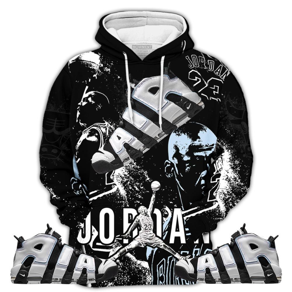 Number 23 Drip Shoes Kicks Goat Sneaker Shirt Match Uptempo Cobalt Bliss, Air More Uptempo Cobalt Bliss Hoodie Sweatshirt Tee All Over Print MKO Shirt