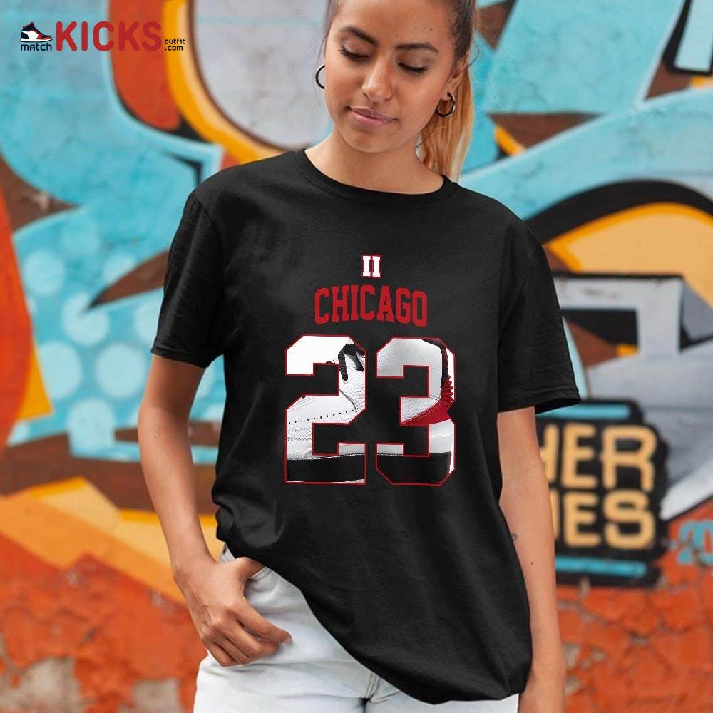 Number 23 Goat Shoes Sneaker Shirt Match 2 Chicago Varsity Red, Jordan Retro 2 Chicago MKO Sweatshirt Number 23 Goat Shoes Sneaker Shirt Match 2 Chicago Varsity Red, Jordan Retro 2 Chicago MKO Sweatshirt