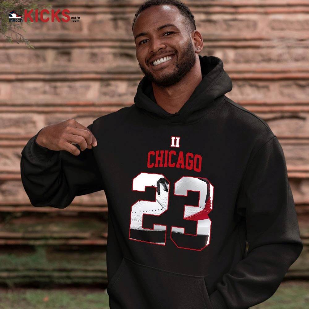 Number 23 Goat Shoes Sneaker Shirt Match 2 Chicago Varsity Red, Jordan Retro 2 Chicago MKO Sweatshirt Number 23 Goat Shoes Sneaker Shirt Match 2 Chicago Varsity Red, Jordan Retro 2 Chicago MKO Sweatshirt