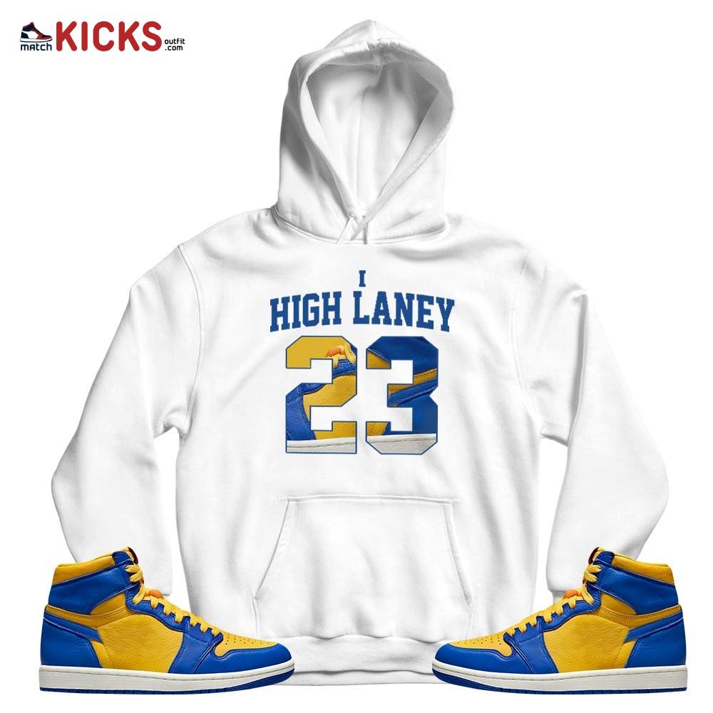 Number 23 Goat Shoes Sneaker Shirt Match 2023 Laney 1s, Jordan 1 Retro High Laney MKO T-Shirt Number 23 Goat Shoes Sneaker Shirt Match 2023 Laney 1s, Jordan 1 Retro High Laney MKO T-Shirt