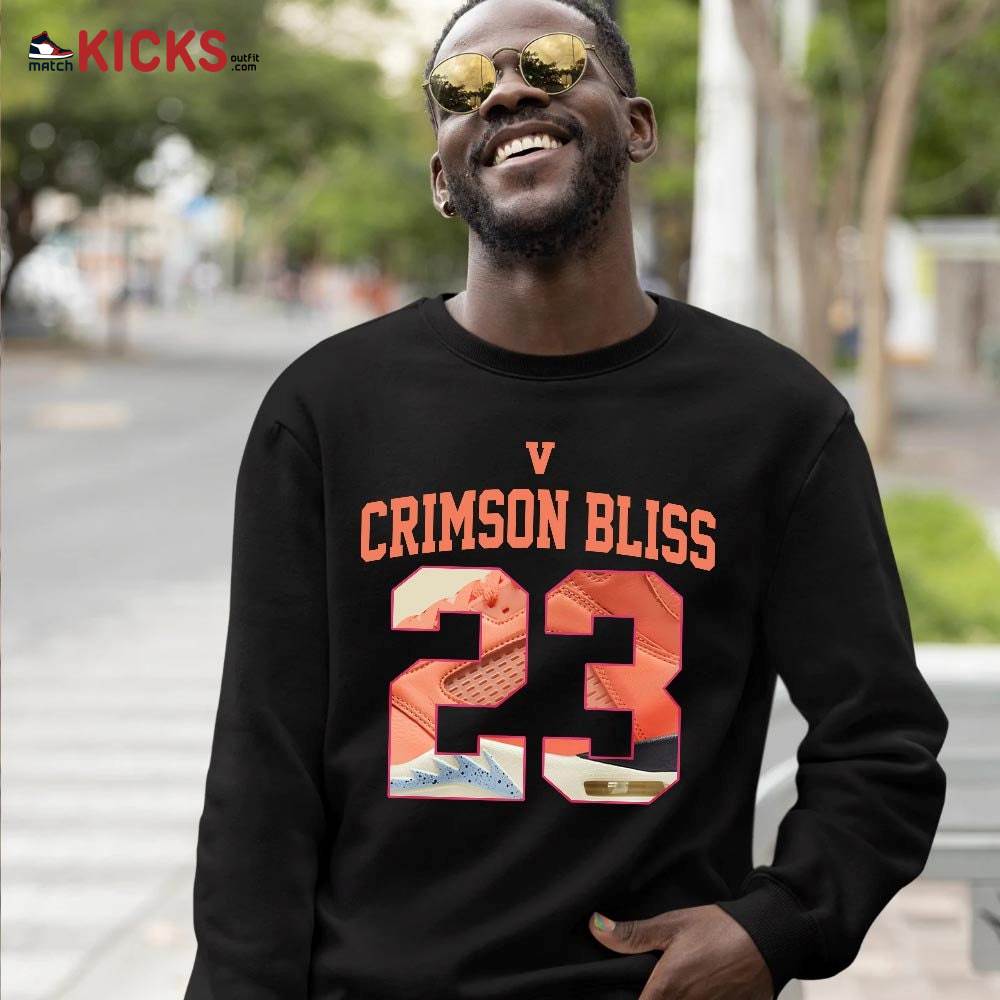 Number 23 Goat Shoes Sneaker Shirt Match Crimson Bliss 5s, Jordan 5 DJ Khaled Crimson Bliss MKO T-Shirt Number 23 Goat Shoes Sneaker Shirt Match Crimson Bliss 5s, Jordan 5 DJ Khaled Crimson Bliss MKO T-Shirt