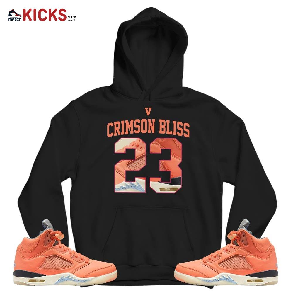 Number 23 Goat Shoes Sneaker Shirt Match Crimson Bliss 5s, Jordan 5 DJ Khaled Crimson Bliss MKO T-Shirt Number 23 Goat Shoes Sneaker Shirt Match Crimson Bliss 5s, Jordan 5 DJ Khaled Crimson Bliss MKO T-Shirt