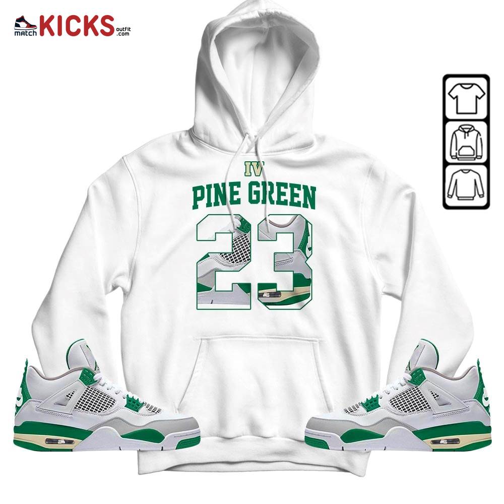 Number 23 Goat Shoes Sneaker Shirt Match Retro Pine Green 4s, Jordan 4 Pine Green MKO T-Shirt Number 23 Goat Shoes Sneaker Shirt Match Retro Pine Green 4s, Jordan 4 Pine Green MKO T-Shirt