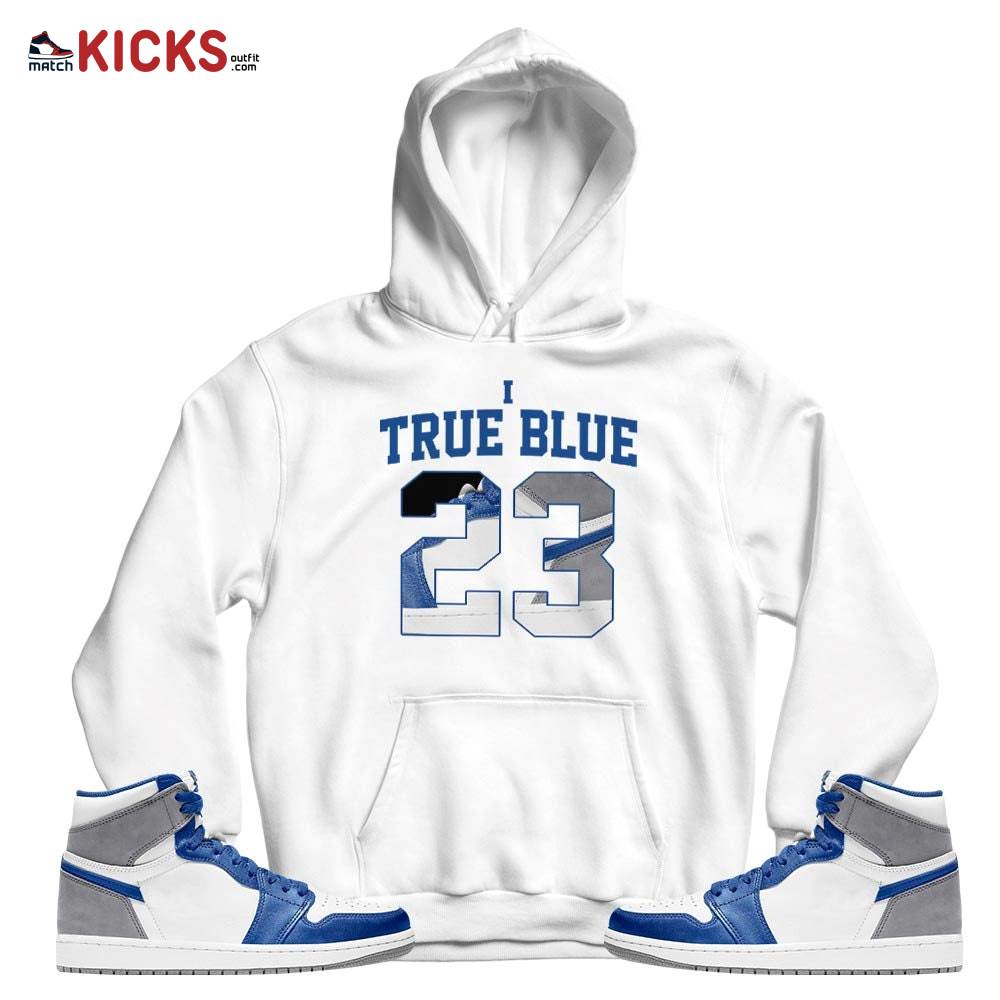 Number 23 Goat Shoes Sneaker Shirt Match True Blue 1s, Jordan 1 High OG True Blue MKO T-Shirt Number 23 Goat Shoes Sneaker Shirt Match True Blue 1s, Jordan 1 High OG True Blue MKO T-Shirt