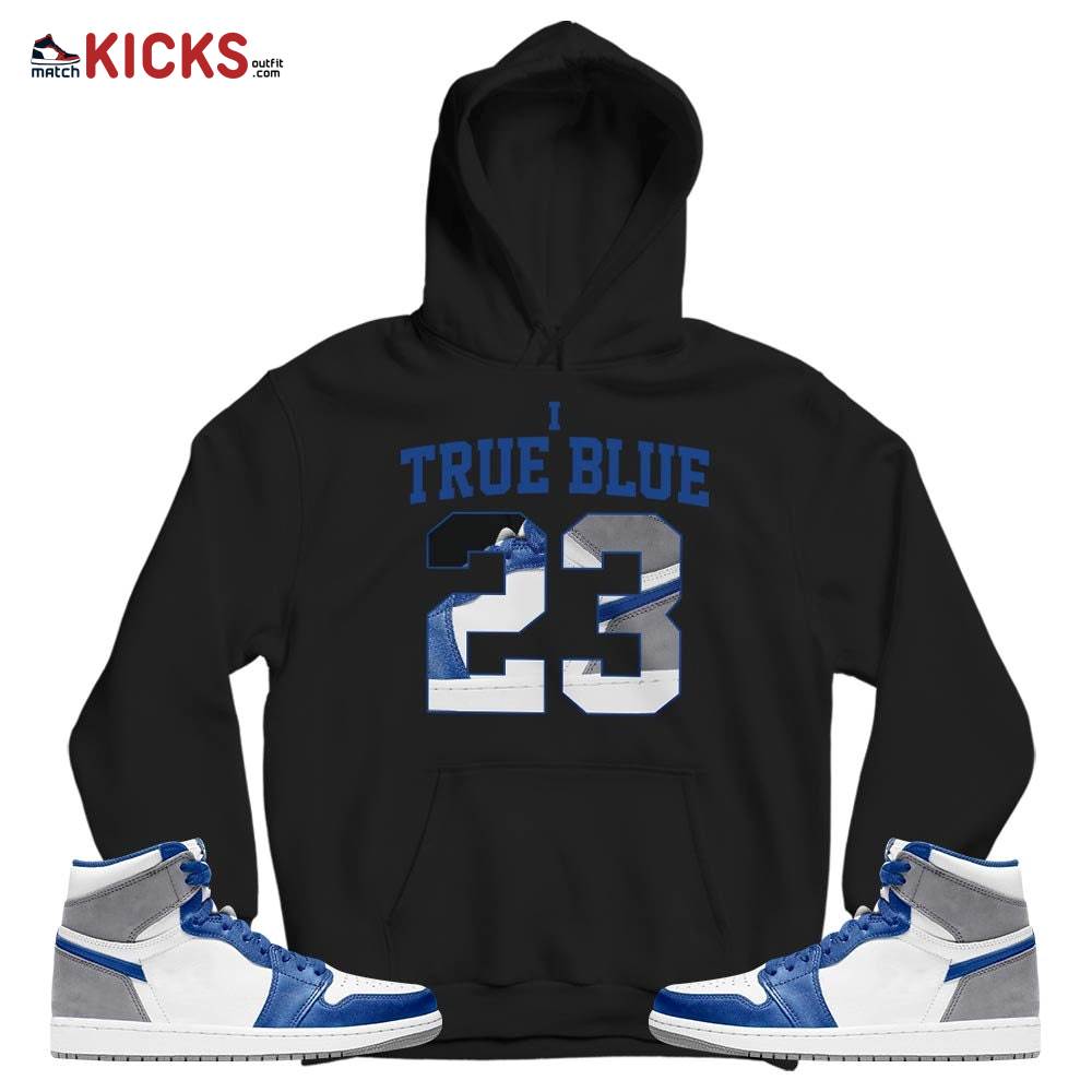 Number 23 Goat Shoes Sneaker Shirt Match True Blue 1s, Jordan 1 High OG True Blue MKO T-Shirt Number 23 Goat Shoes Sneaker Shirt Match True Blue 1s, Jordan 1 High OG True Blue MKO T-Shirt