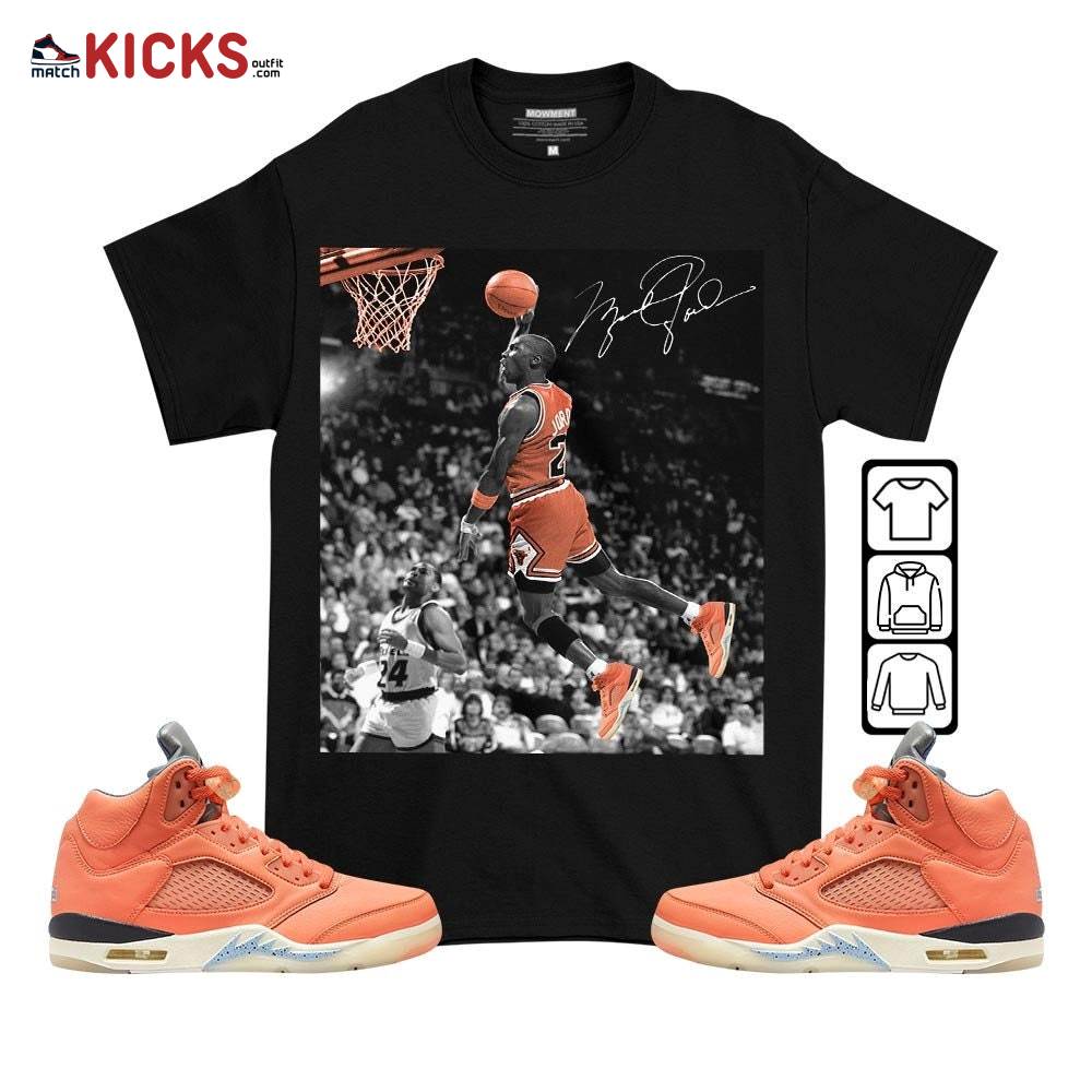 Number 23 Goat Sneaker Shirt Match Crimson Bliss 5s, Jordan 5 DJ Khaled Crimson Bliss MKO T-Shirt