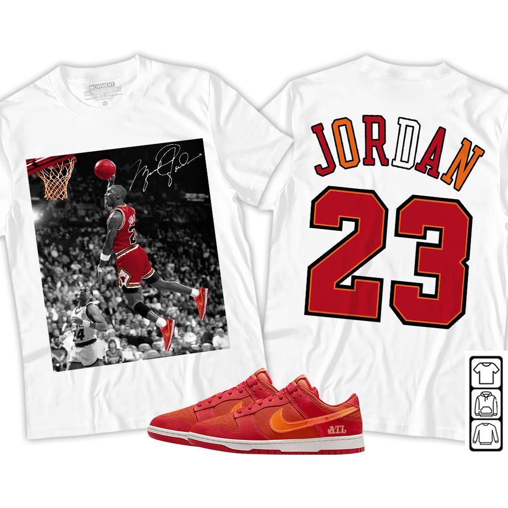 Number 23 Goat Sneaker Shirt Match Dunk Low ALT, Dunk Low Atlanta MKO Sweatshirt