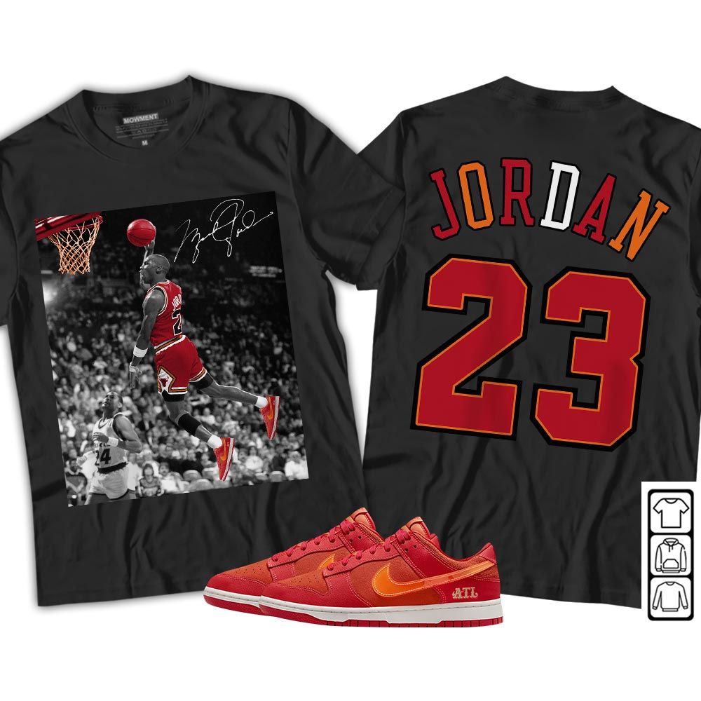 Number 23 Goat Sneaker Shirt Match Dunk Low ALT, Dunk Low Atlanta MKO Sweatshirt