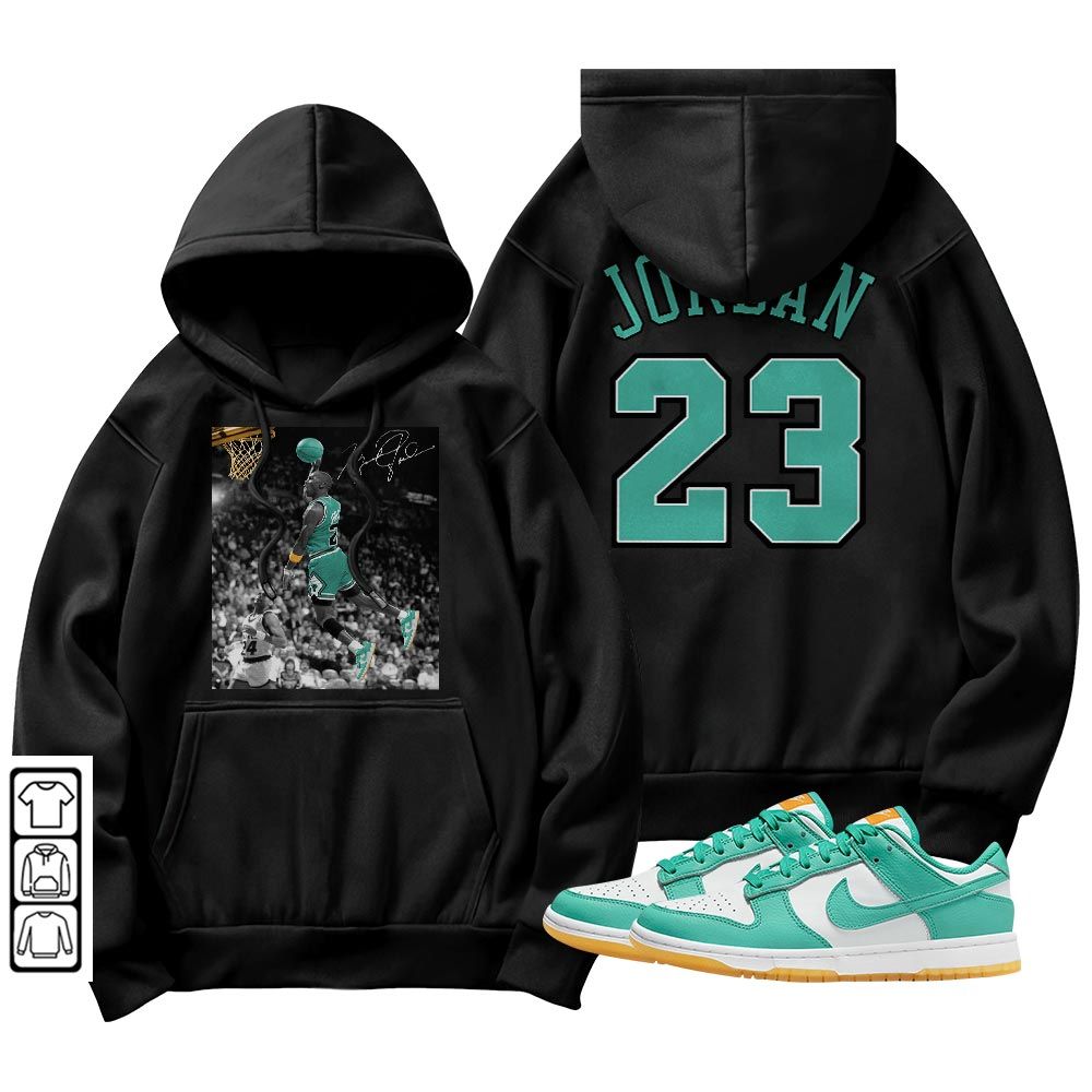 Number 23 Goat Sneaker Shirt Match Dunk Low Turquoise, Dunk Low Teal Zeal MKO T-Shirt
