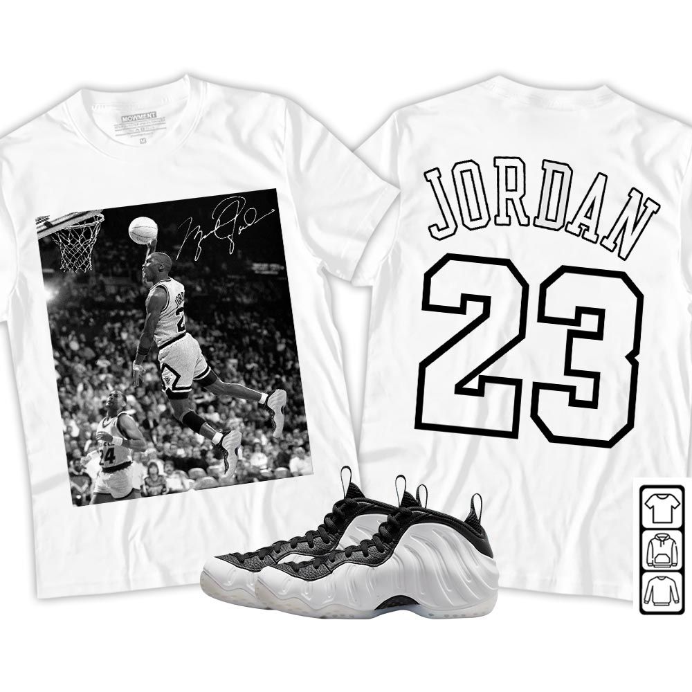 Number 23 Goat Sneaker Shirt Match Foamposite White Black, Air Foamposite One Penny PE MKO T-Shirt Number 23 Goat Sneaker Shirt Match Foamposite White Black, Air Foamposite One Penny PE MKO T-Shirt