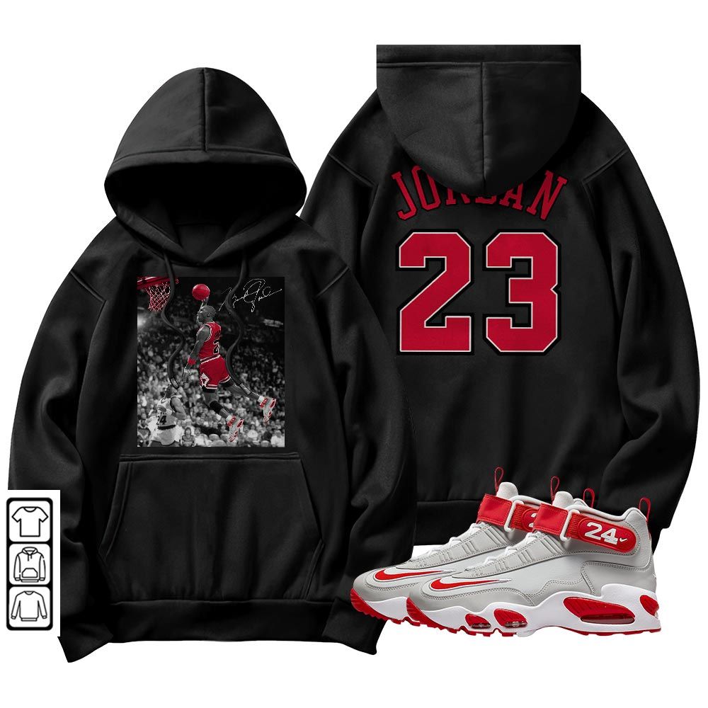 Number 23 Goat Sneaker Shirt Match Griffey Max 1 University Reds, Air Griffey Max 1 Gray Reds MKO Hoodie Number 23 Goat Sneaker Shirt Match Griffey Max 1 University Reds, Air Griffey Max 1 Gray Reds MKO Hoodie