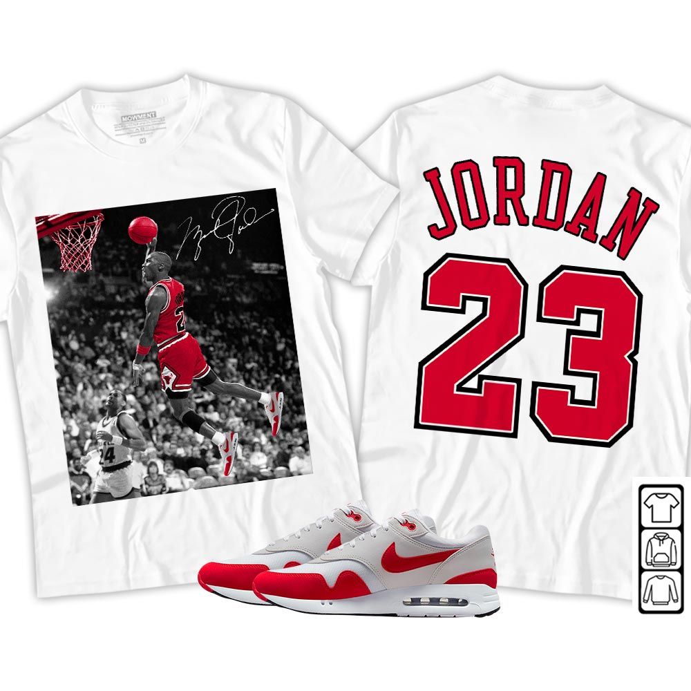 Number 23 Goat Sneaker Shirt Match Max 1 86 University Red, Air Max 1 86 Big Bubble MKO Sweatshirt Number 23 Goat Sneaker Shirt Match Max 1 86 University Red, Air Max 1 86 Big Bubble MKO Sweatshirt