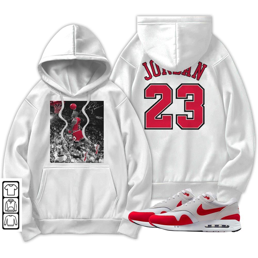 Number 23 Goat Sneaker Shirt Match Max 1 86 University Red, Air Max 1 86 Big Bubble MKO Sweatshirt Number 23 Goat Sneaker Shirt Match Max 1 86 University Red, Air Max 1 86 Big Bubble MKO Sweatshirt