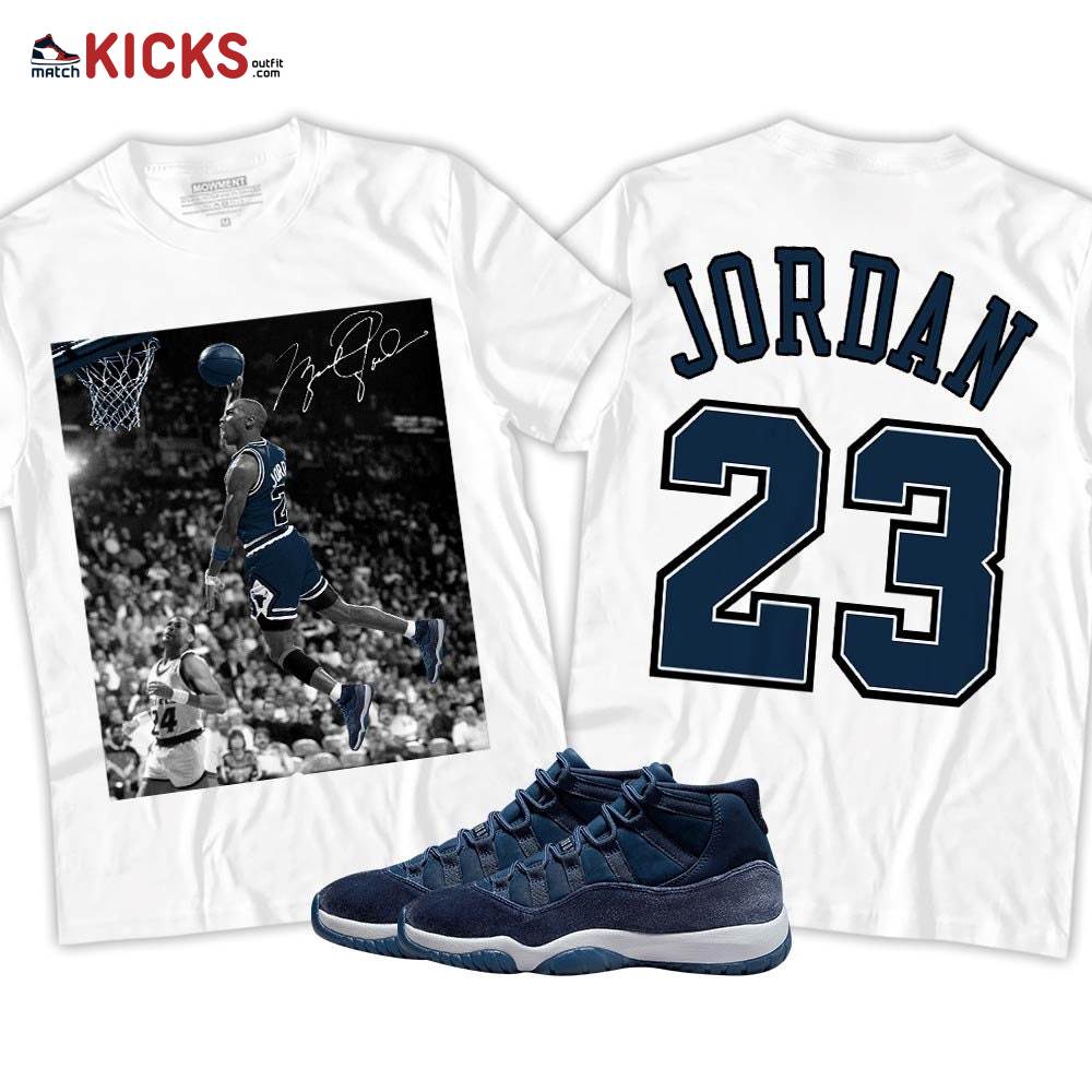 Number 23 Goat Sneaker Shirt Match Midnight Navy 11s, Jordan 11 Retro Midnight Navy MKO T-Shirt Number 23 Goat Sneaker Shirt Match Midnight Navy 11s, Jordan 11 Retro Midnight Navy MKO T-Shirt