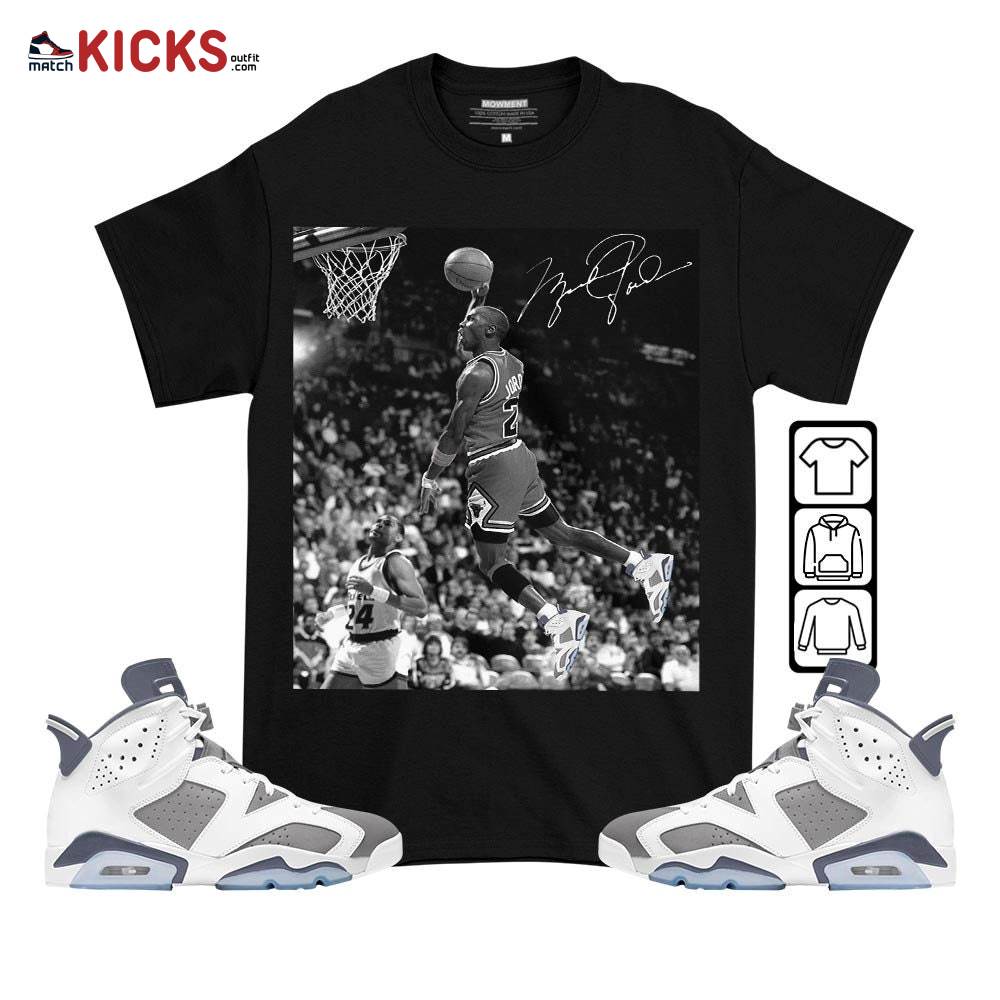 Number 23 Goat Sneaker Shirt Match Retro Cool Grey 6s, Jordan 6 Cool Grey MKO T-Shirt