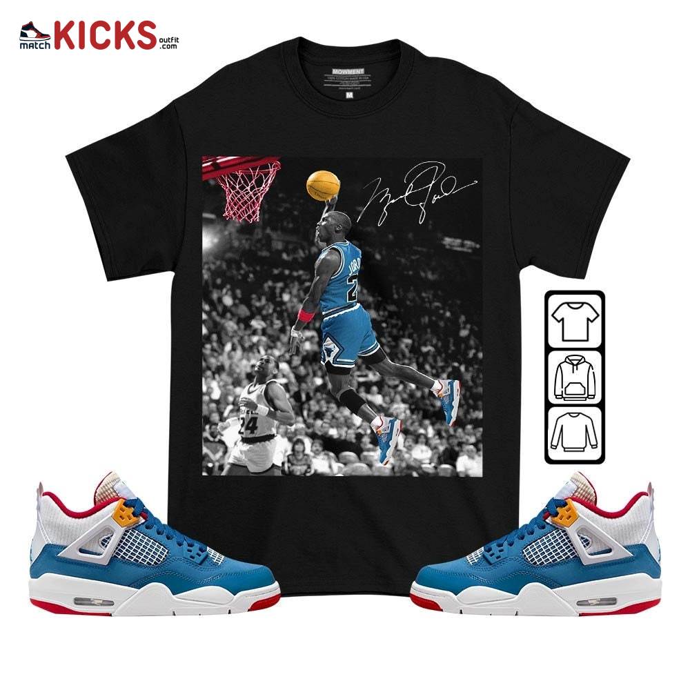 Number 23 Goat Sneaker Shirt Match Retro Messy Room 4s, Jordan 4 GS Messy Room MKO T-Shirt