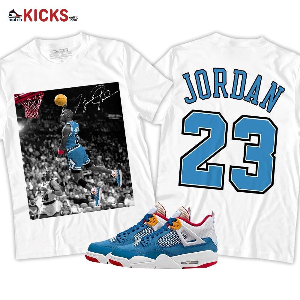 Number 23 Goat Sneaker Shirt Match Retro Messy Room 4s, Jordan 4 GS Messy Room MKO T-Shirt