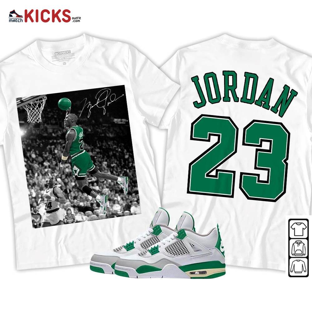 Number 23 Goat Sneaker Shirt Match Retro Pine Green 4s, Jordan 4 Pine Green MKO T-Shirt Number 23 Goat Sneaker Shirt Match Retro Pine Green 4s, Jordan 4 Pine Green MKO T-Shirt