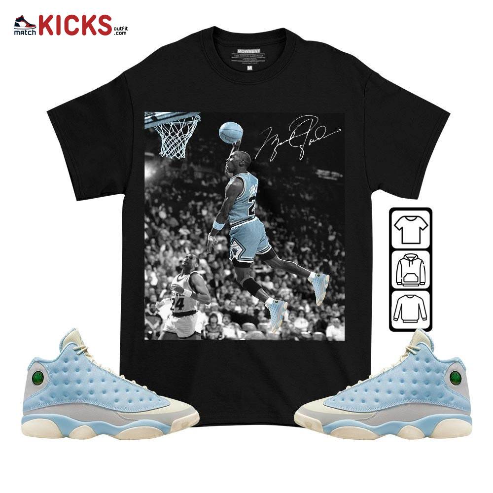 Number 23 Goat Sneaker Shirt Match SoleFly 13s, Jordan 13 Retro SoleFly MKO T-Shirt