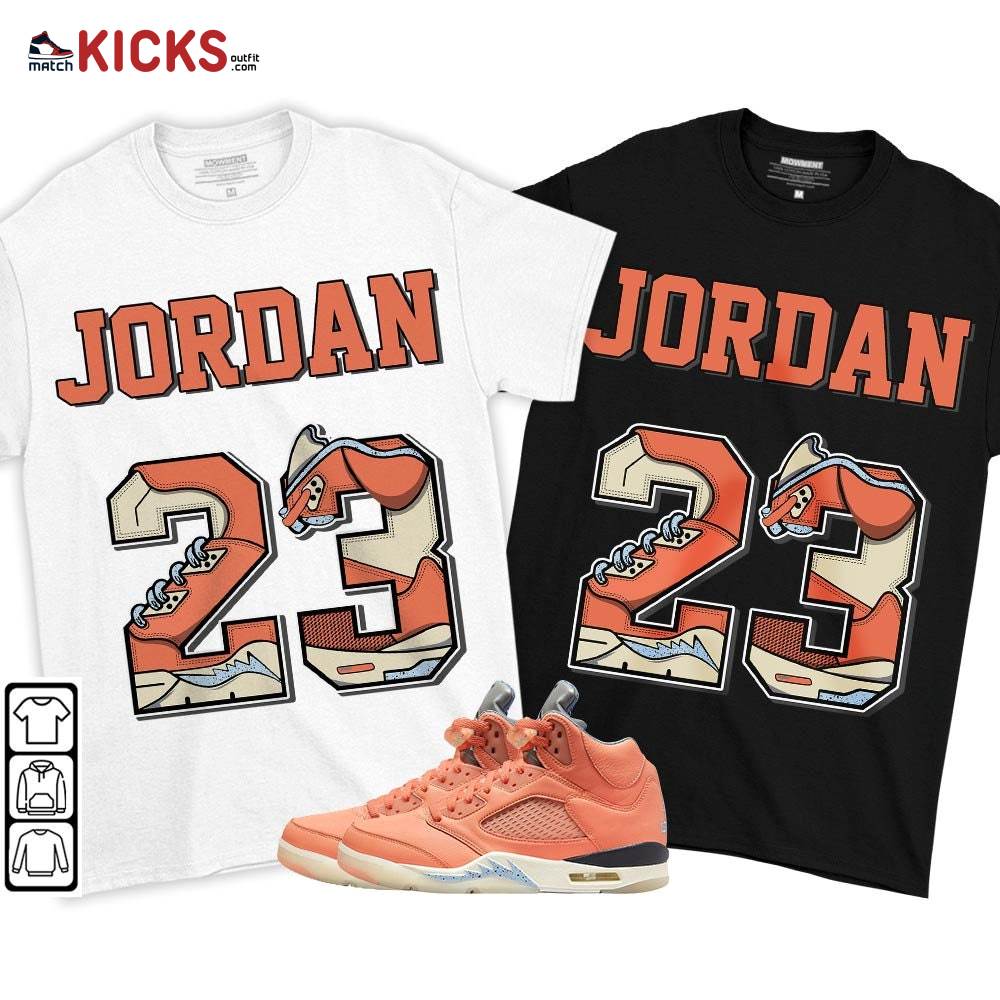 Number 23 JD Sneaker Shirt Match Crimson Bliss 5s, Jordan 5 DJ Khaled Crimson Bliss MKO T-Shirt Number 23 JD Sneaker Shirt Match Crimson Bliss 5s, Jordan 5 DJ Khaled Crimson Bliss MKO T-Shirt