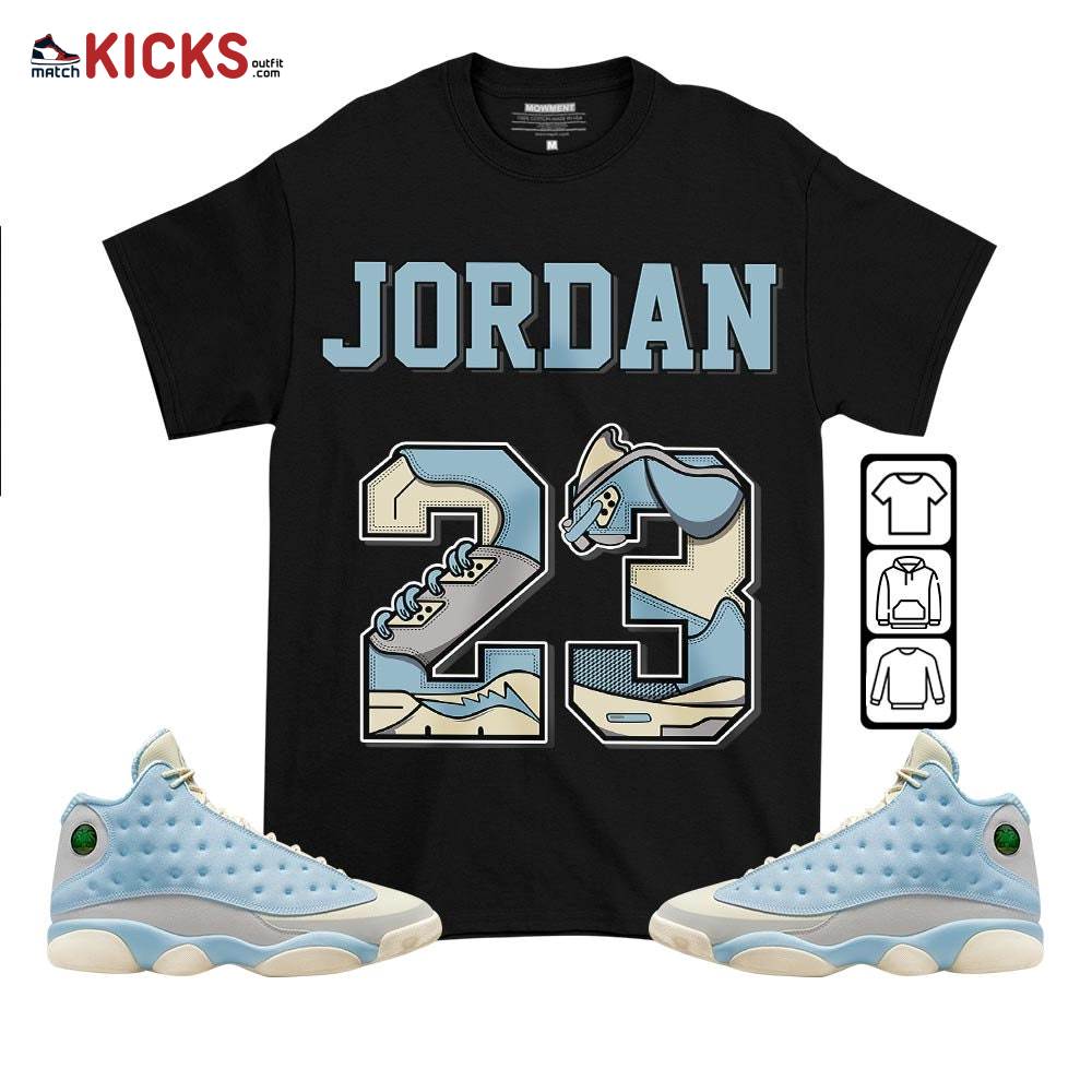 Number 23 JD Sneaker Shirt Match SoleFly 13s, Jordan 13 Retro SoleFly MKO T-Shirt