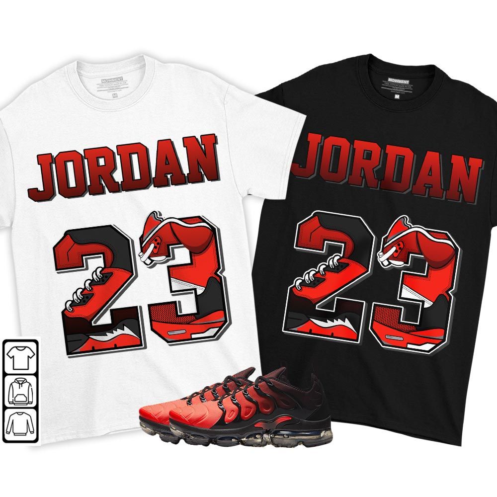 Number 23 JD Sneaker Shirt Match Vapormax Plus Red Black, Air VaporMax Plus Darth Maul MKO T-Shirt Number 23 JD Sneaker Shirt Match Vapormax Plus Red Black, Air VaporMax Plus Darth Maul MKO T-Shirt