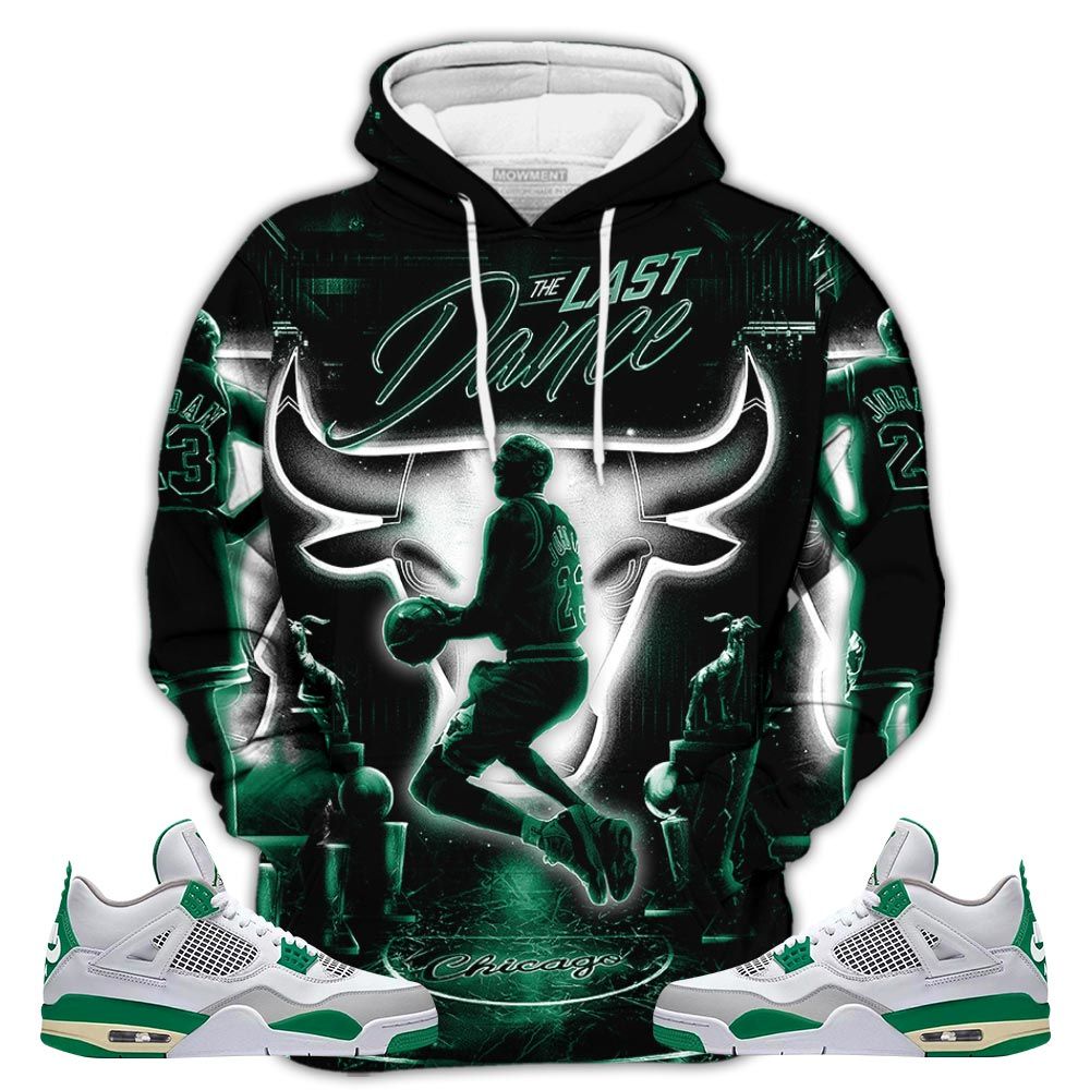 Number 23 Jordan Memories Sneaker Shirt Match Retro Pine Green 4S, Jordan 4 Pine Green Hoodie Sweatshirt Tee All Over Print MKO Shirt