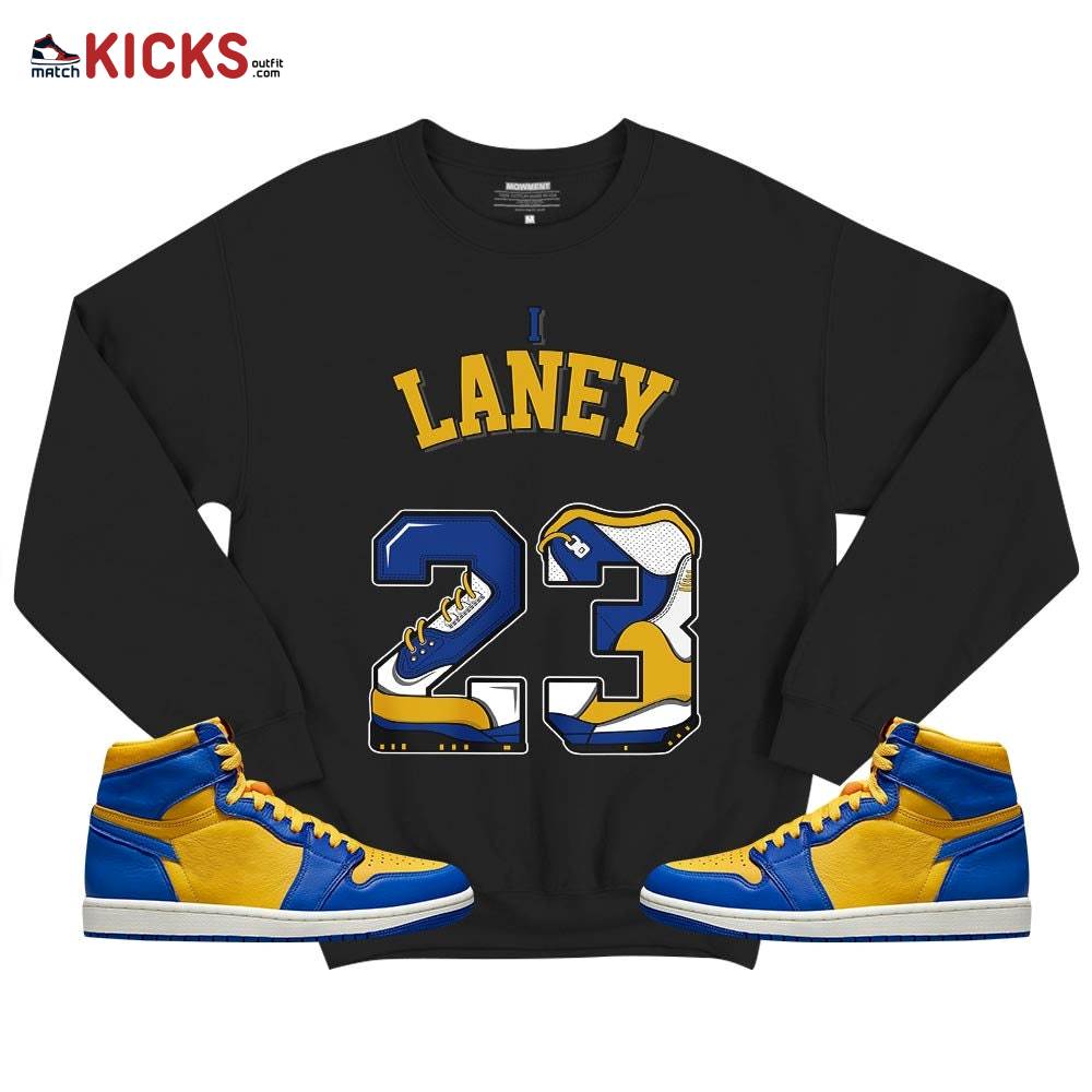 Number 23 Sneaker Shirt Match 2023 Laney 1s, Jordan 1 Retro High Laney MKO T-Shirt Number 23 Sneaker Shirt Match 2023 Laney 1s, Jordan 1 Retro High Laney MKO T-Shirt