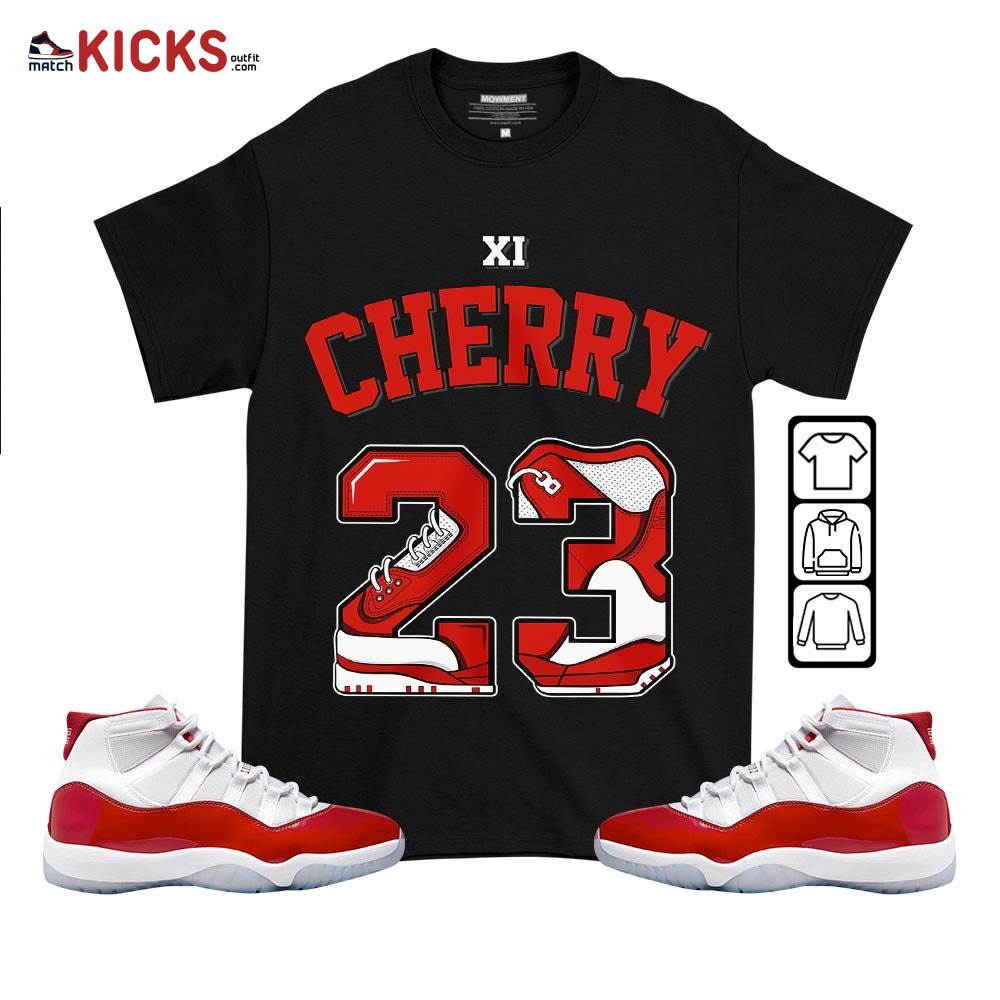 Number 23 Sneaker Shirt Match Cherry 11s, Jordan 11 Retro Cherry MKO T-Shirt