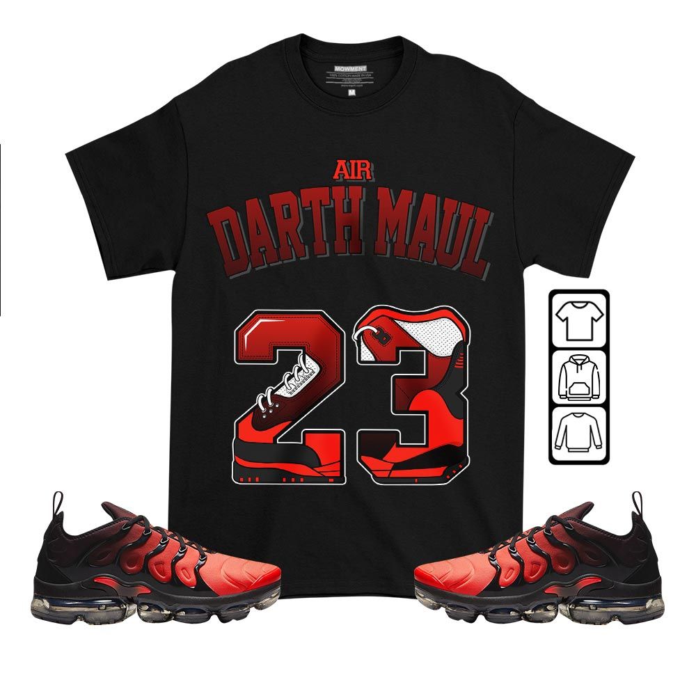 Number 23 Sneaker Shirt Match Vapormax Plus Red Black, Air VaporMax Plus Darth Maul MKO T-Shirt Number 23 Sneaker Shirt Match Vapormax Plus Red Black, Air VaporMax Plus Darth Maul MKO T-Shirt