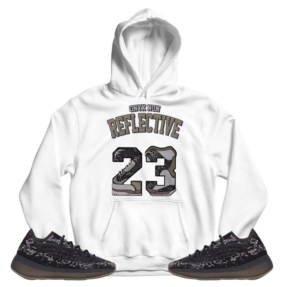 Number 23u Sneaker Shirt Match 380 Onyx Non Reflective, Yeezy Boost 380 Onyx MKO T-Shirt Number 23u Sneaker Shirt Match 380 Onyx Non Reflective, Yeezy Boost 380 Onyx MKO T-Shirt