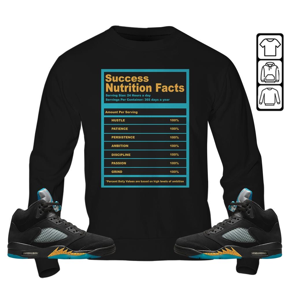 Nutrition Facts Sneaker Shirt Match 2023 Retro Aqua 5s, Jordan 5 Aqua MKO T-Shirt Nutrition Facts Sneaker Shirt Match 2023 Retro Aqua 5s, Jordan 5 Aqua MKO T-Shirt