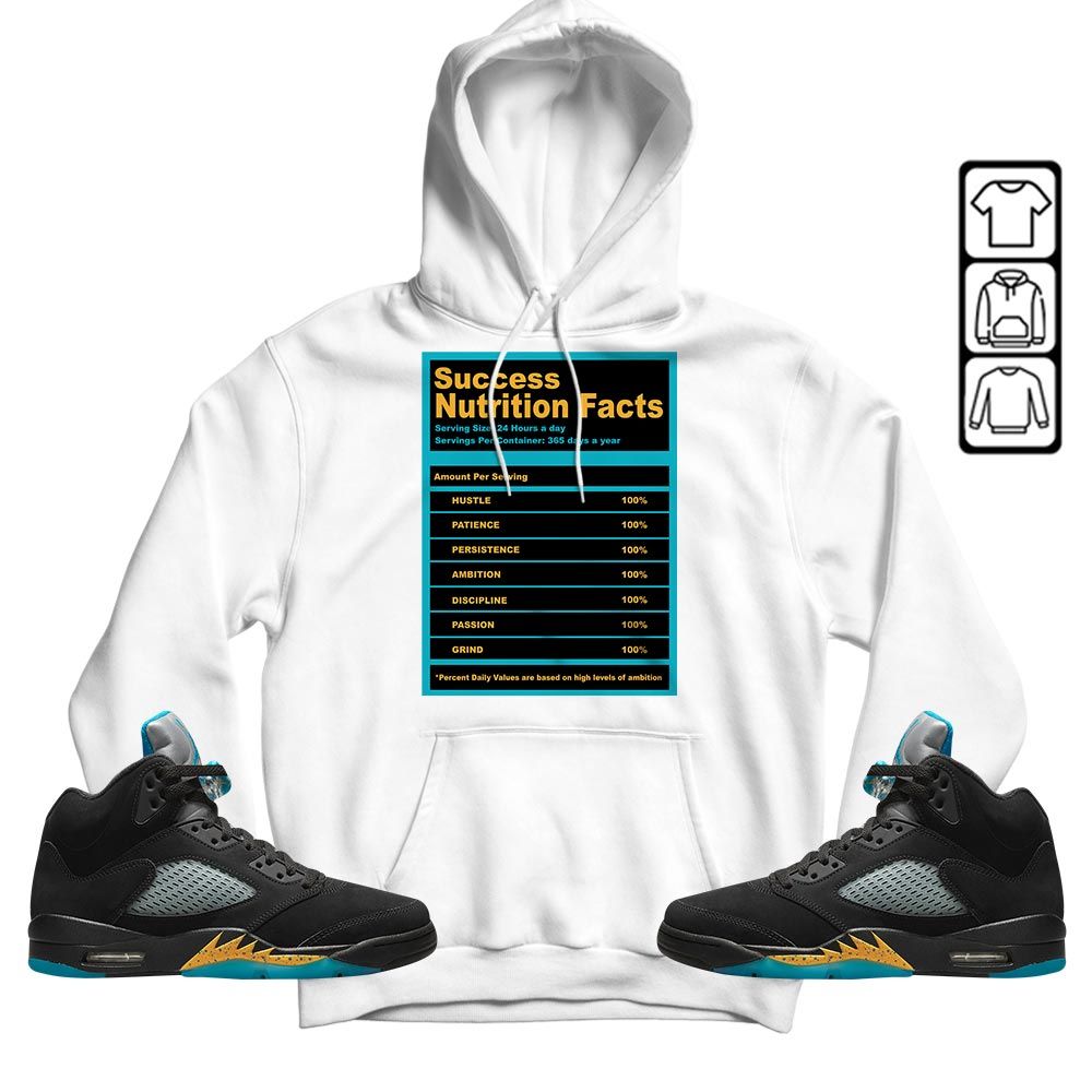 Nutrition Facts Sneaker Shirt Match 2023 Retro Aqua 5s, Jordan 5 Aqua MKO T-Shirt Nutrition Facts Sneaker Shirt Match 2023 Retro Aqua 5s, Jordan 5 Aqua MKO T-Shirt