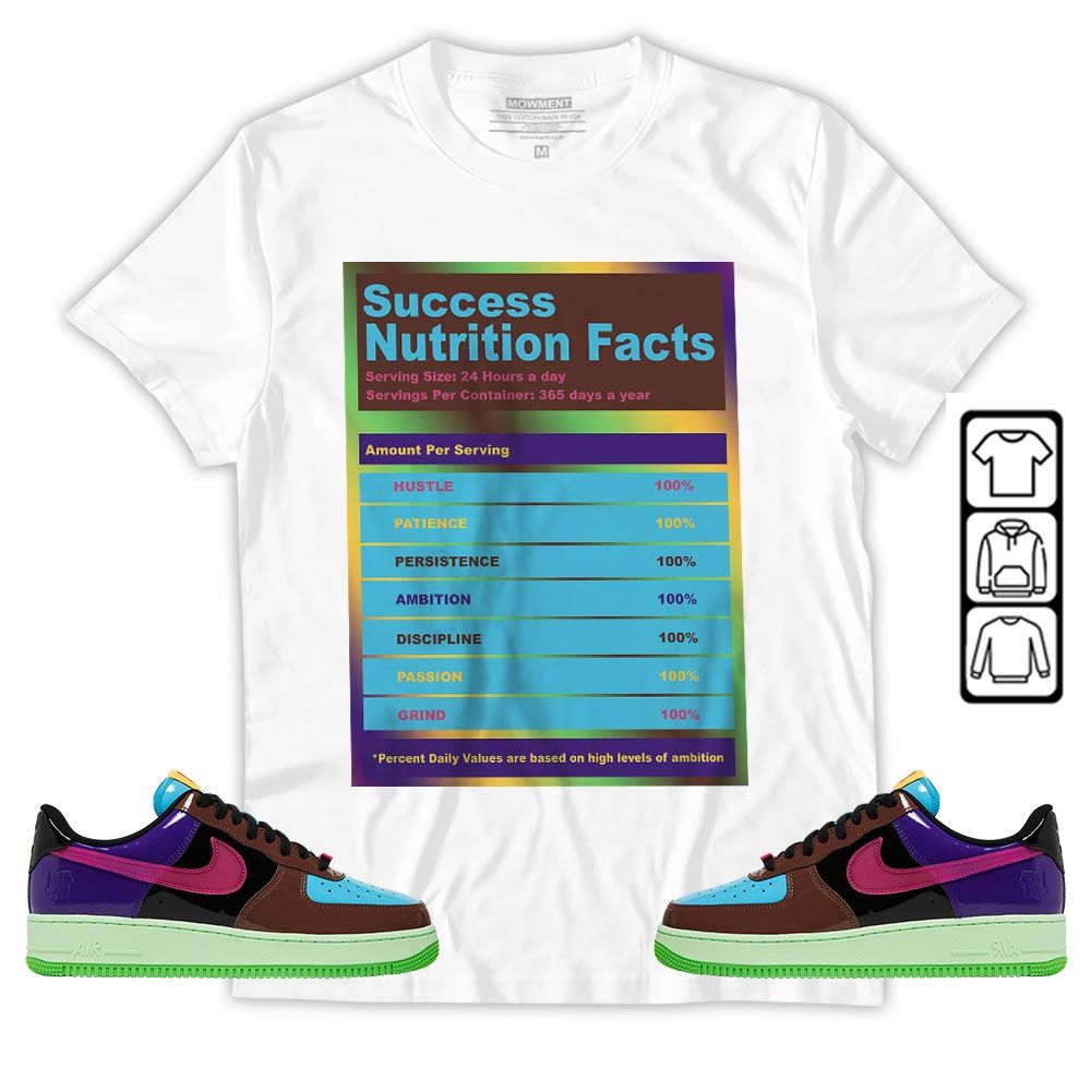 Nutrition Facts Sneaker Shirt Match AF 1 Low SP Pink Prime, Air Force 1 Undefeated Pink Prime MKO Hoodie