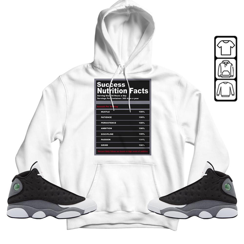 Nutrition Facts Sneaker Shirt Match Black Flint 13s, Jordan Retro 13 Black Flint MKO T-Shirt
