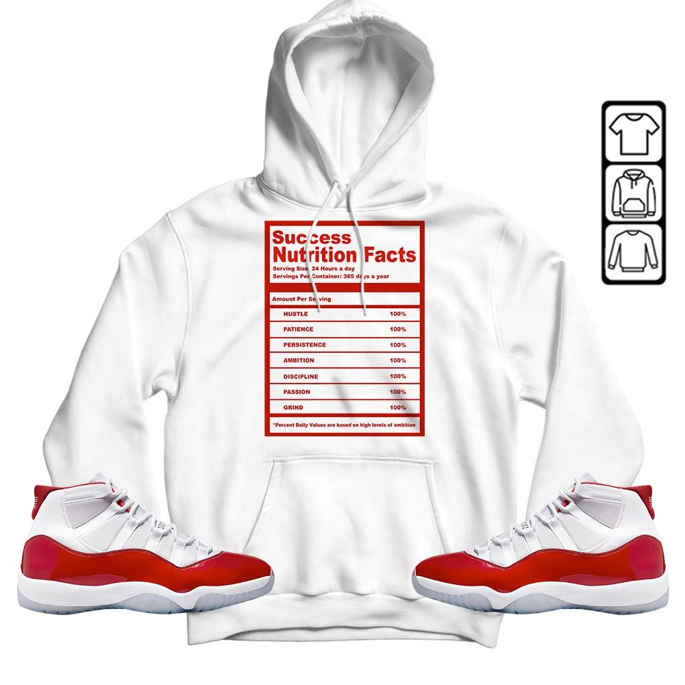 Nutrition Facts Sneaker Shirt Match Cherry 11s, Jordan 11 Retro Cherry MKO T-Shirt